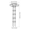 Gartenlaube Sonnenschirm Turm Pflanzenrankgitter Für Kletterpflanzen Unterstützung DIY Kletterrankgitter Blumenhalter Mode