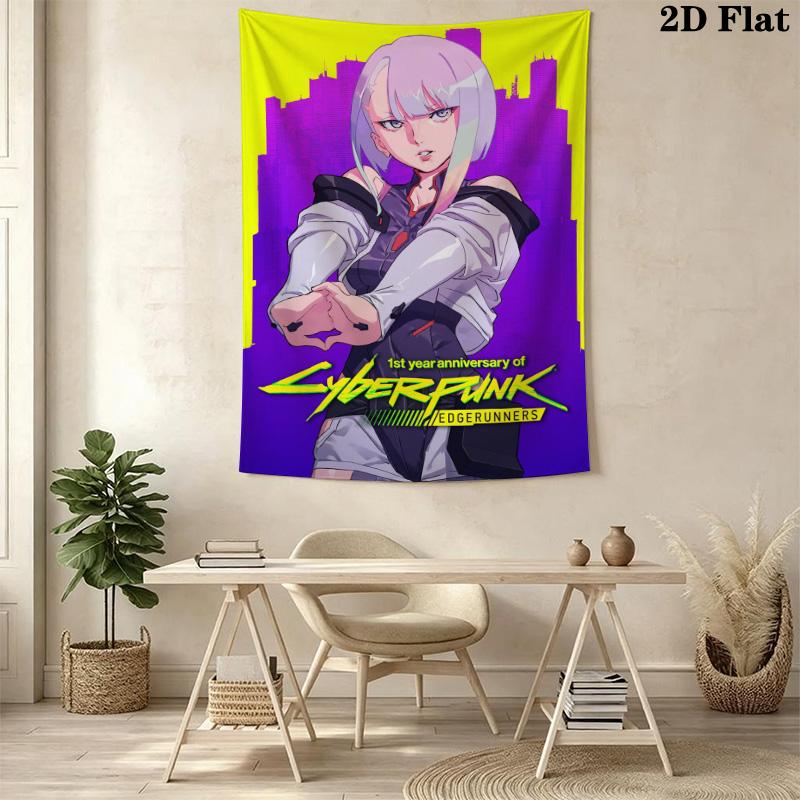 Cyberpunk EDCG Pattern Home Decor Tapestry, Wall Hanging, Decorative RV Wall Cloth.SGT0917464