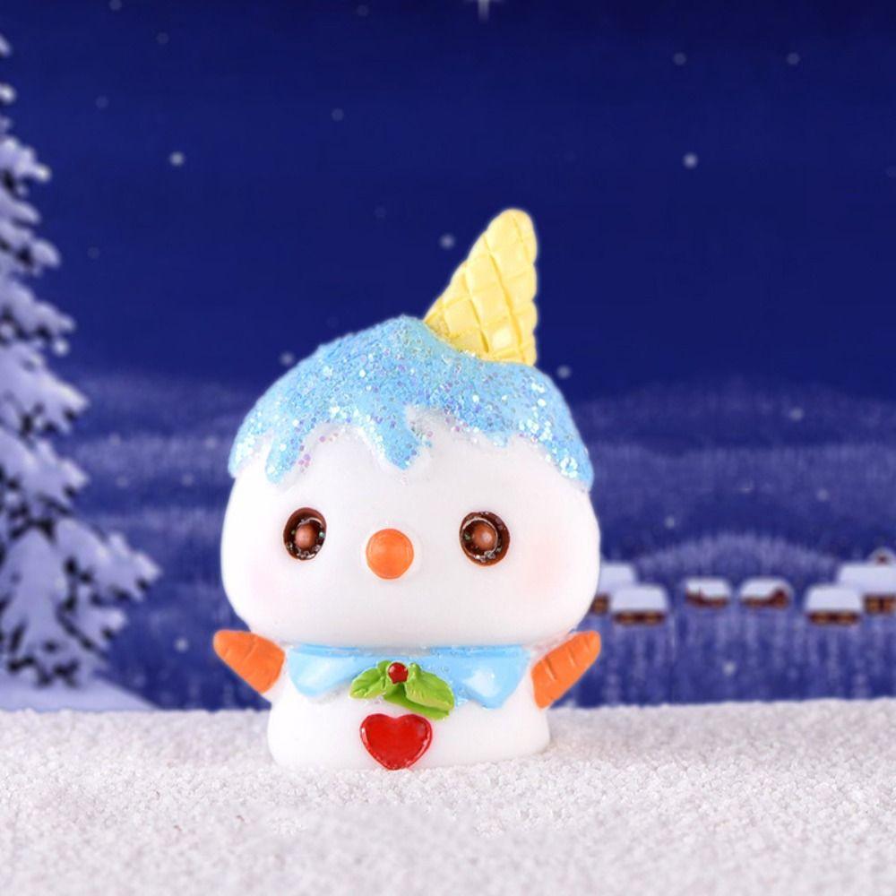 Micro Landscape Santa Claus Landscape Ornaments Cartoon Snowman Car Decoration Home Decoration