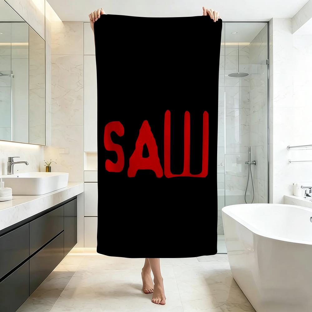 Horror S-SawS Towel Five-Star Hotel Quality Eco-Friendly Ultra Soft Thick Towels & Beach Towels
