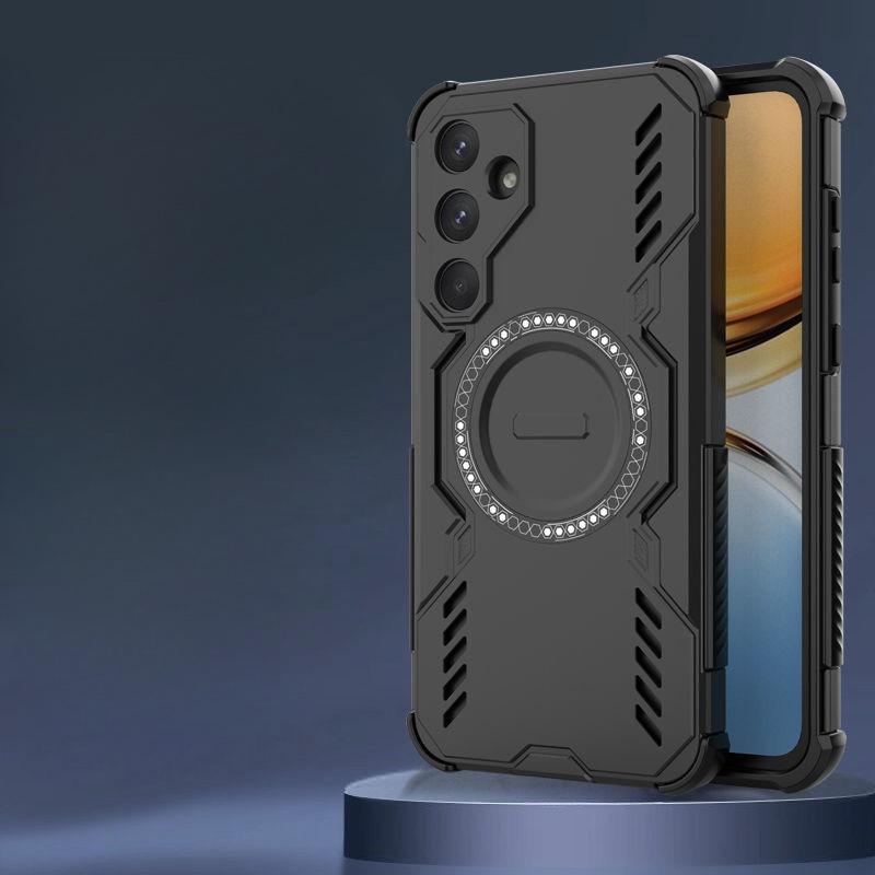Suitable for Samsung A06A16A26 Mobile Phone Case Hollow Heat Dissipation Magnetic Absorption Samsung S25edge Four Corner M56 Airbag A35