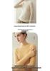 Kangsai Ni Women's Pure Cashmere Sweater - Half-High Neck, Solid Color, Slim Fit, Autumn/Winter Knit Base Layer.