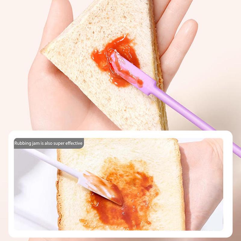 Cosmetic Bottle Silicone Mini Scraper Three Piece Set Baking Double End Two In One Spatula Jam Deep Bottle Scraper Spoon Set