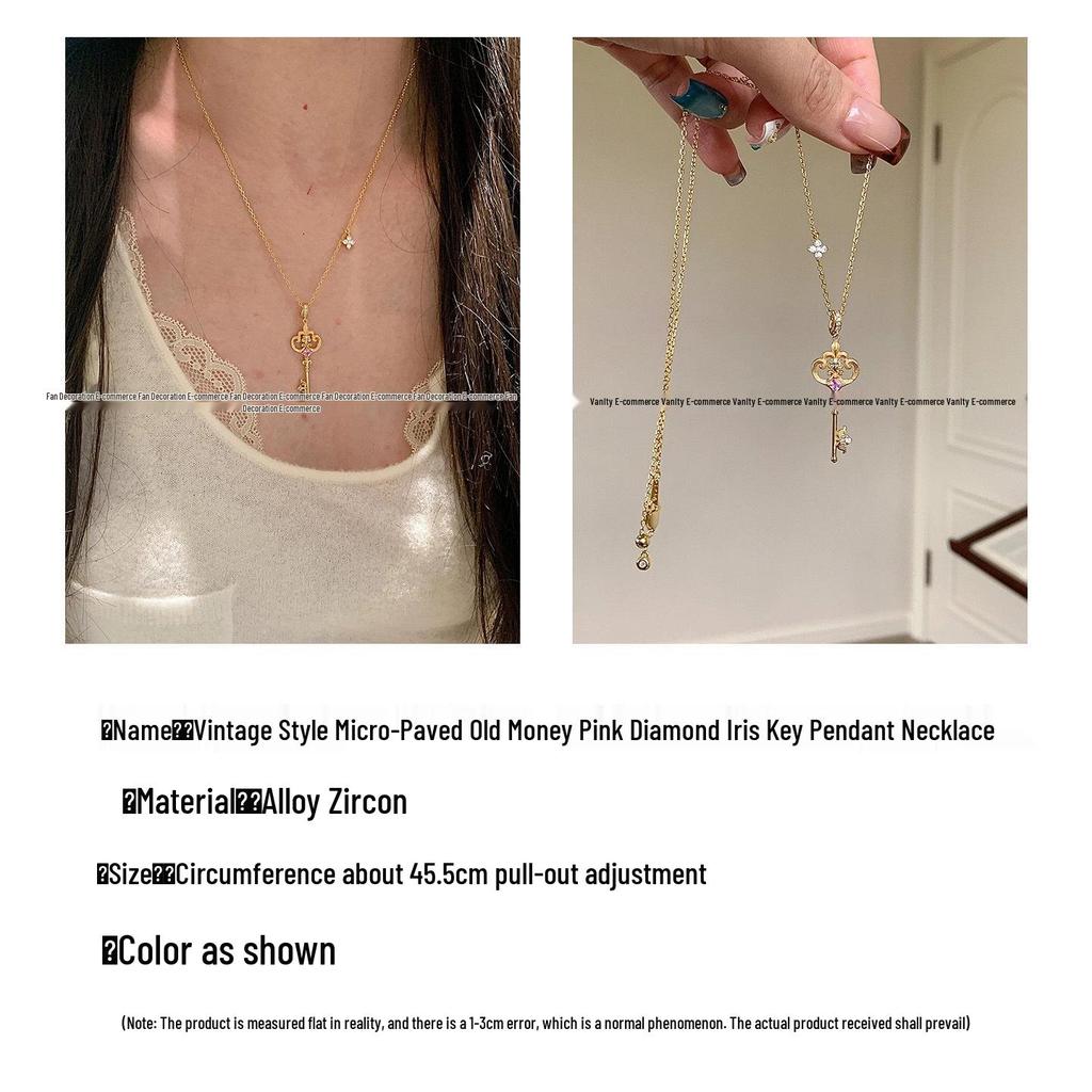 Iris Charm Necklace: Women's Luxury Niche Fashion, Versatile & Trending