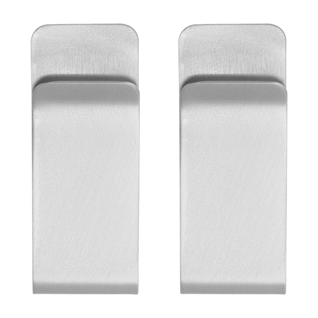 2Pcs Metal Money Clips Stainless Steel SpecialShaped   Wallets Credit Cards Holders for Men(Gold )