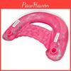 Sparkling Inflatable Water Backrest Floating Bed For Adults Thickened Pvc U-shaped Floating Row Wholesale 100 Pink