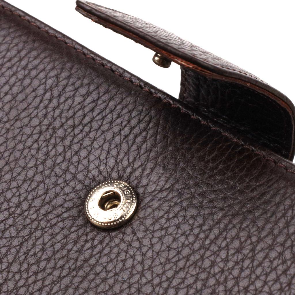 Vertical Stylish Men's Wallet Made of Genuine Leather Flotar CANPELLINI 21843 Brown