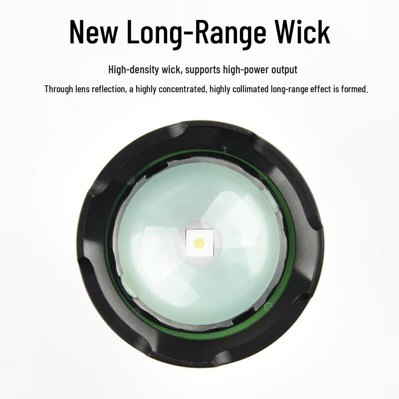 High Power Rechargeable LED Flashlight with Power Bank