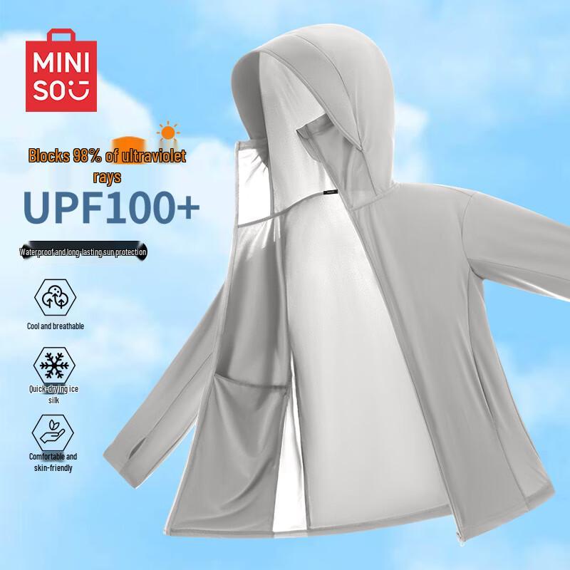 MINISO Men s Hooded Cooling UV Protection Sun Jacket M