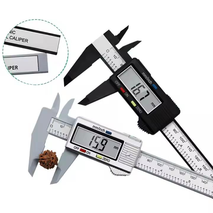 Electronic Digital 0-150mm 6 Inch Plastic Caliper Ruler LCD Screen Calibrador Measuring Tool