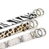 Clothing Vintage Belt Women'S Decorative Double Round Buckle Belt Jeans Belt Casual Ladies