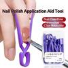 20/40Pcs Reusable Spill Proof Nail Polish Protector Clips Positioning Cross for Beginner DIY Manicure