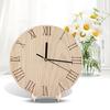 Wooden  Analog Display Decor Garden Hallway Outdoor Hanging Wall Clock (33cm)