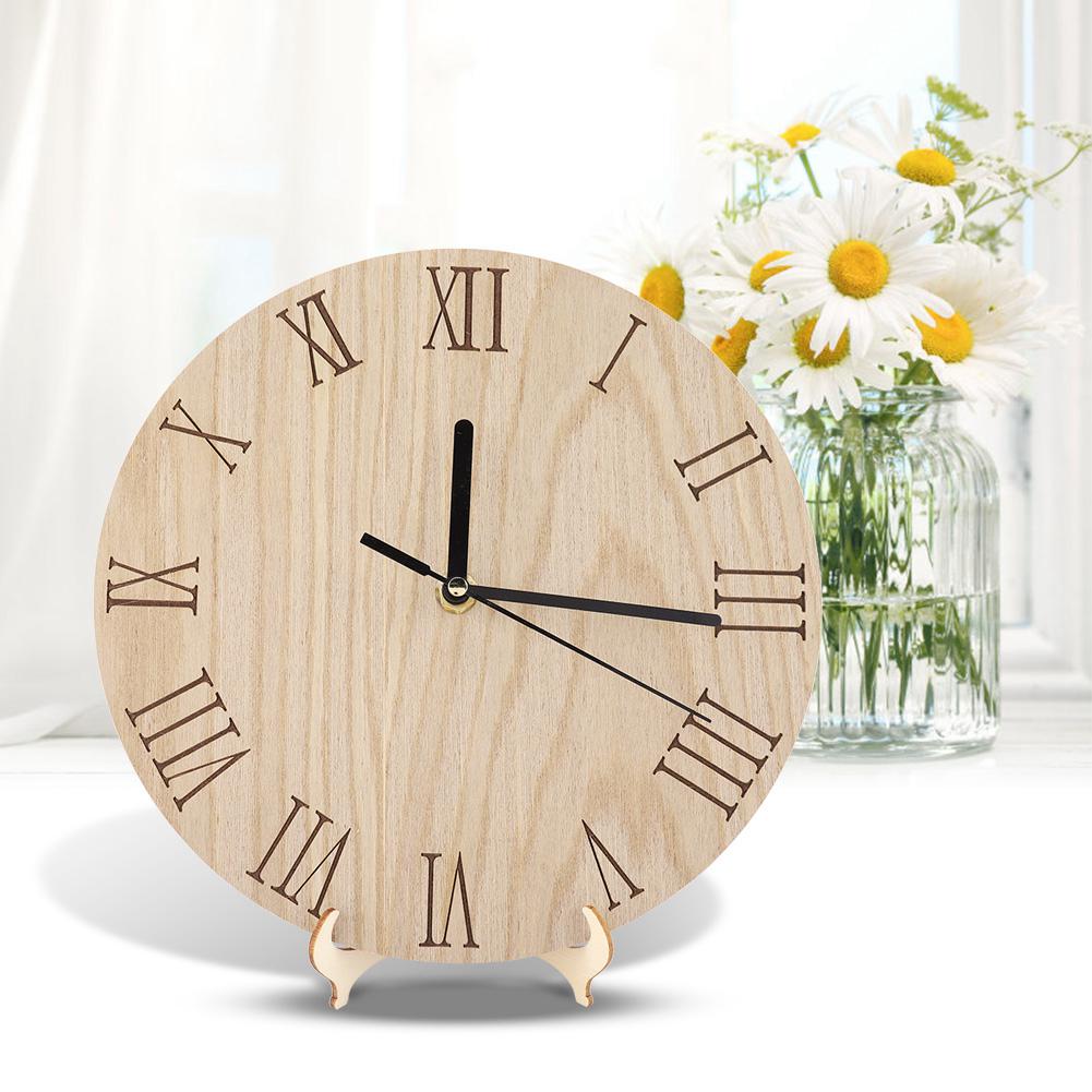 Wooden  Analog Display Decor Garden Hallway Outdoor Hanging Wall Clock (33cm)