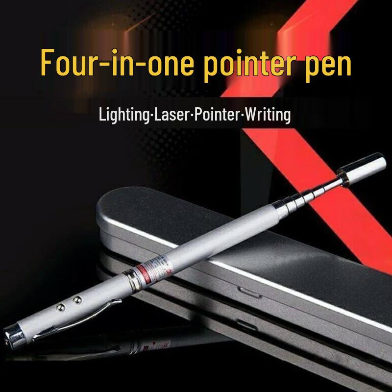NuFeng 4-in-1 Multifunction Pointer Pen with Flashlight & Laser