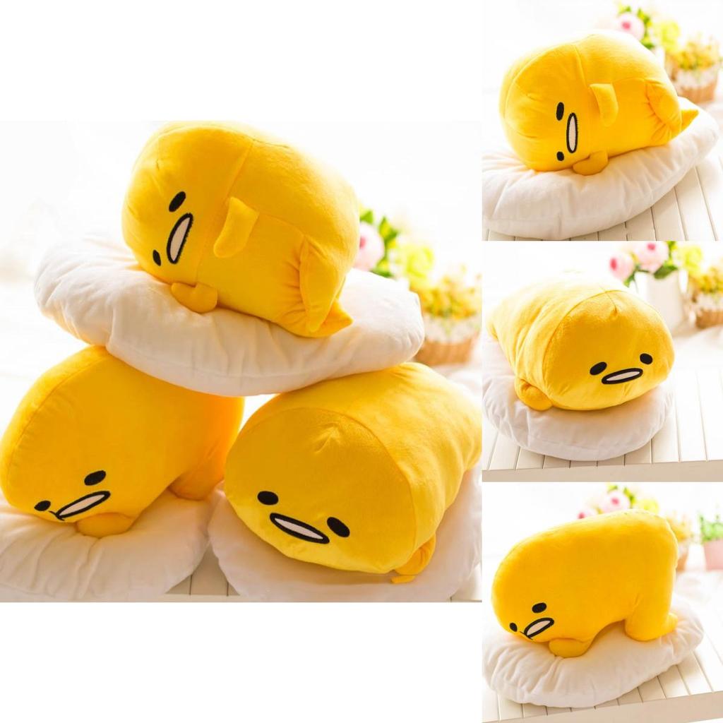 Adorable Cute Lying Gudetama Lazy Egg Motchiri 15" Plush Toy Stuffed Pillow Cushion For Ultimate Comfort