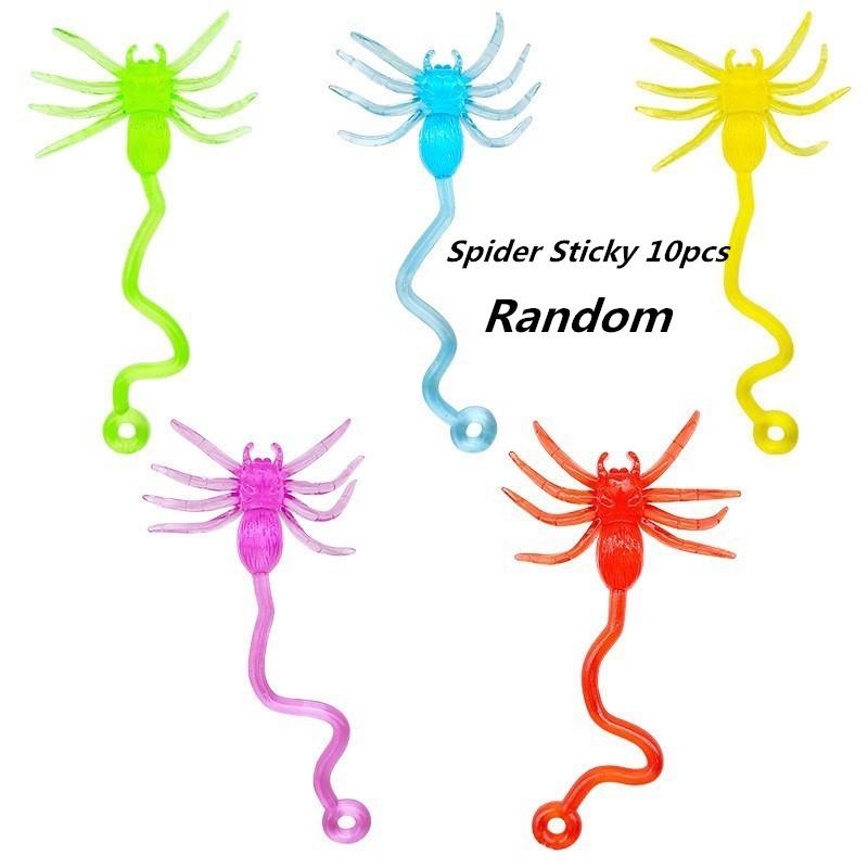 Halloween Spider Pumpkin Man Skeleton Trick Wall Climbing Sticky Toy Kids Novelty Gift Kids Funny Elastic Toy