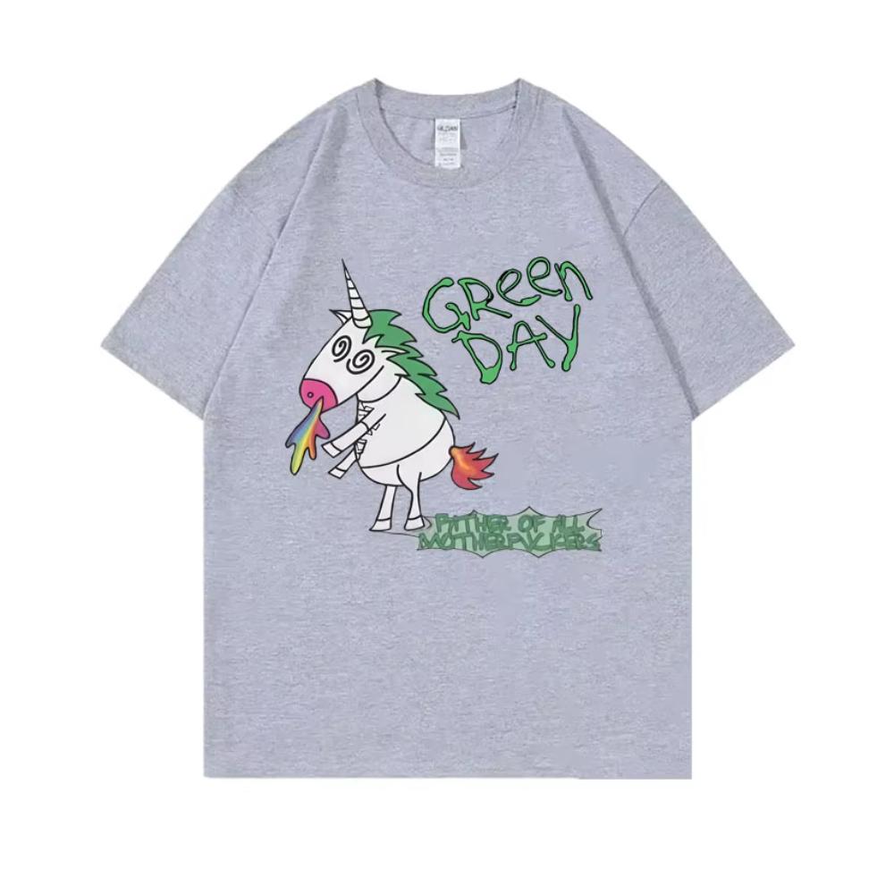 

Punk Band Green Day Father of All Album Graphic T-shirts Men Women Rock Vintage Oversized Short Sleeve Male Cotton TShirt 3XL