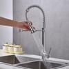 Spring Dual-use Pull-out Kitchen Faucet for Hot and Cold Water