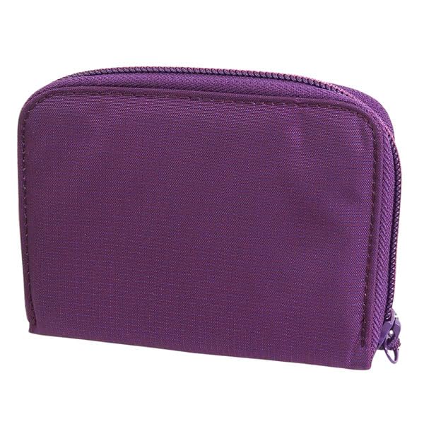 Montbell Men's and Women's Bifold Wallet, Compact Zip Wallet, 1133372 (Purple (PU))