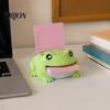 Froschförmiger Büroartikel, Niedlicher Haftnotizspender, Kreativer Cartoon-Tier-Schreibwaren-Organizer, 3D-Schulbedarf-Organizer-Druck, Stabil