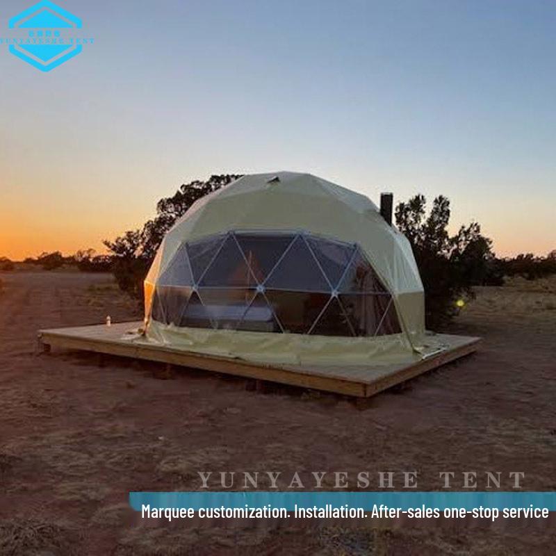 Starry Sky Bubble Tent with Bathroom - Outdoor Camping Hotel Yurt for Stargazing