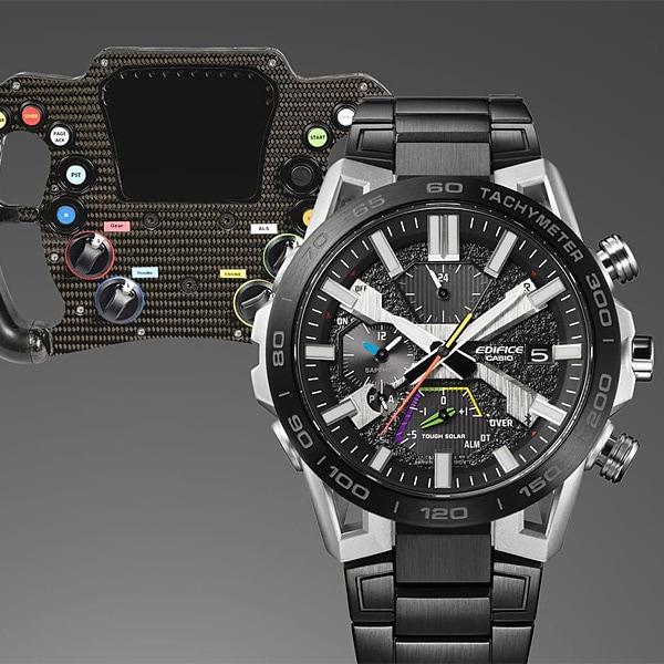 CASIO Men's EDIFICE EQB-2000YDC-1AJF [EDIFICE Suspension Arm Design Model] Round Watch Black