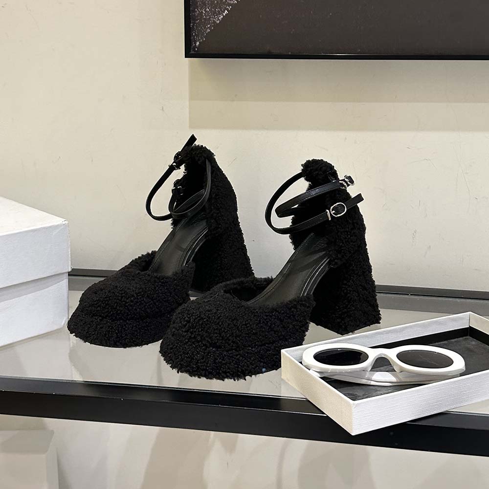 

Модные женские босоножки на платформе, толстые высокие каблуки, черные, белые, розовые, с перекрестными ремешками, 2024 г. Новые поступления, вечерние туфли для женщин, размер 39 5.5 чёрный