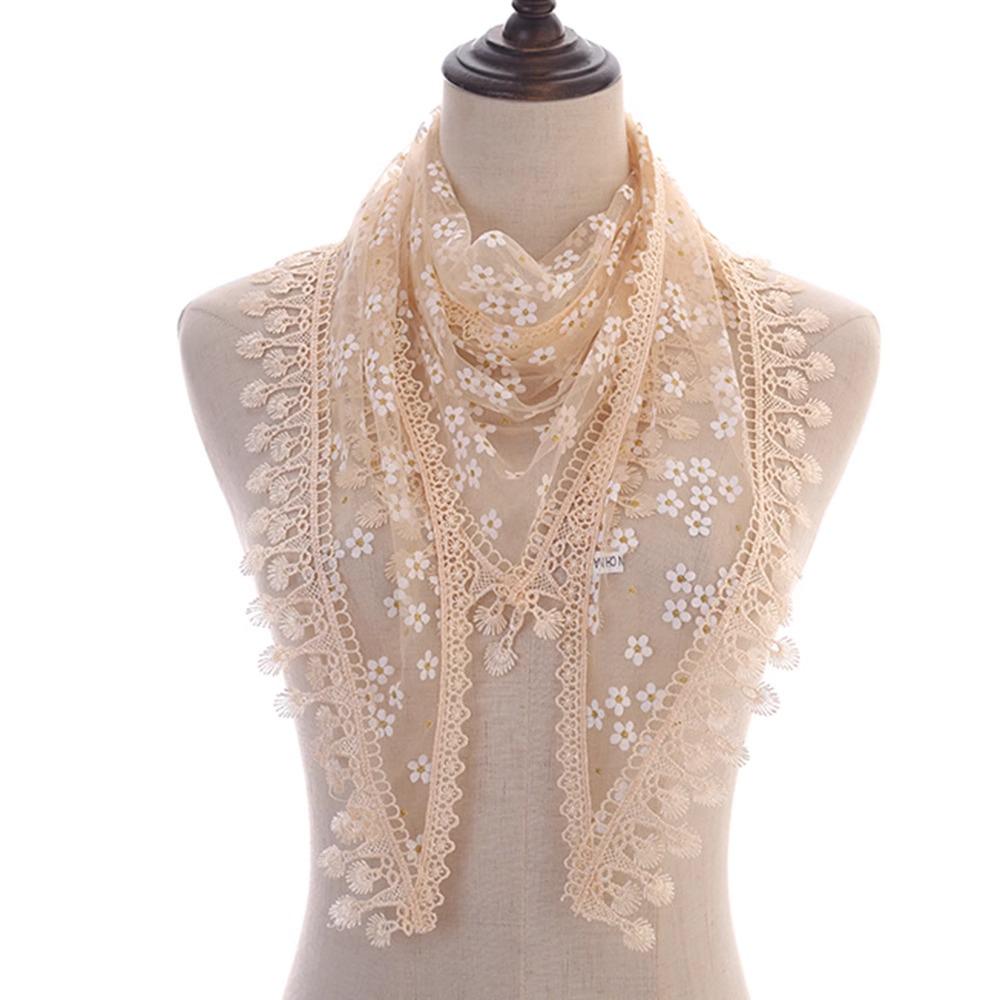 Korean Floral Tassel Shawl: Lightweight Summer Sun Protection Scarf