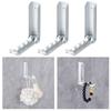 3x Wall Mount hanger Bathroom Coat Hook , Silver