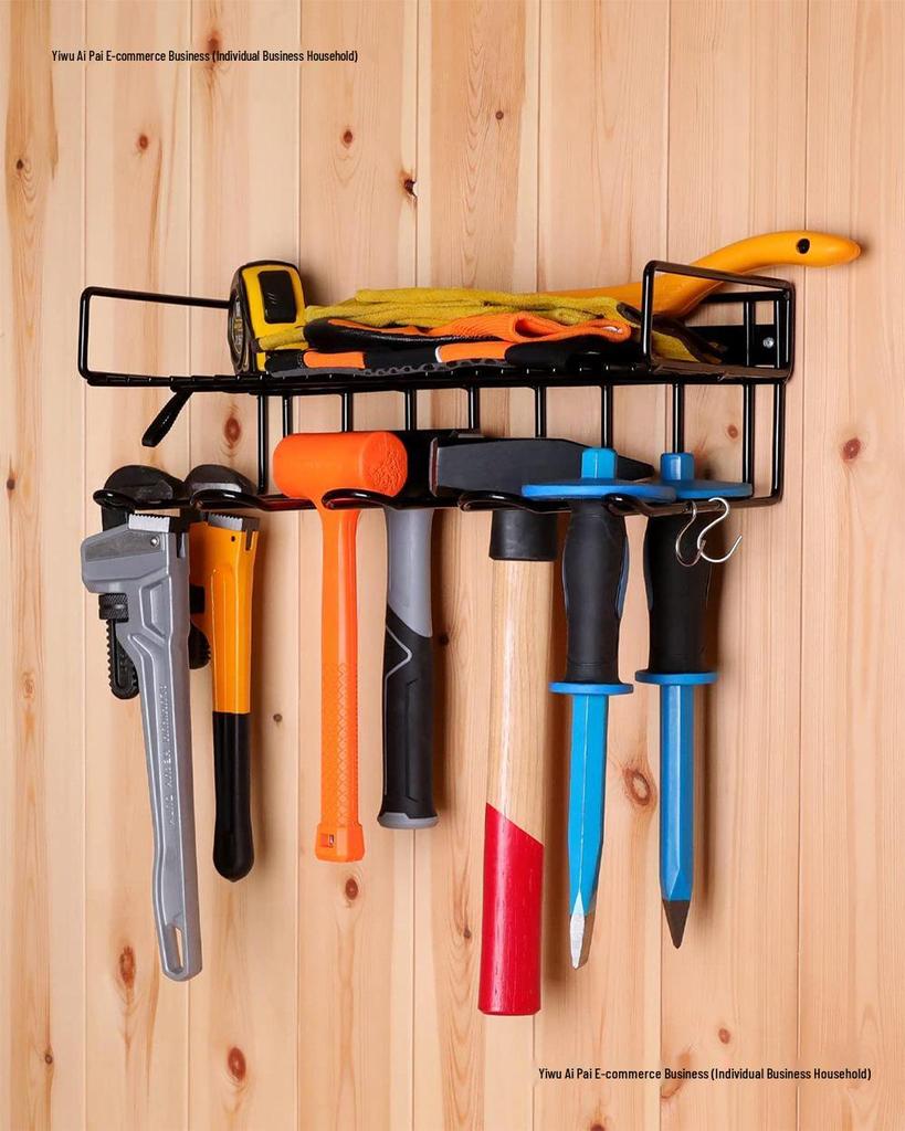 Wall-Mounted Electric Drill Charging Station and Tool Organizer