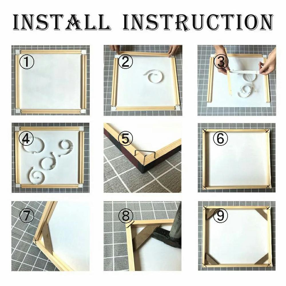 

20 x 30cm Wooden Canvas Stretcher Bars Frames Kit DIY Solid Wood Strips Set for Oil Paintings Poster Prints Type A