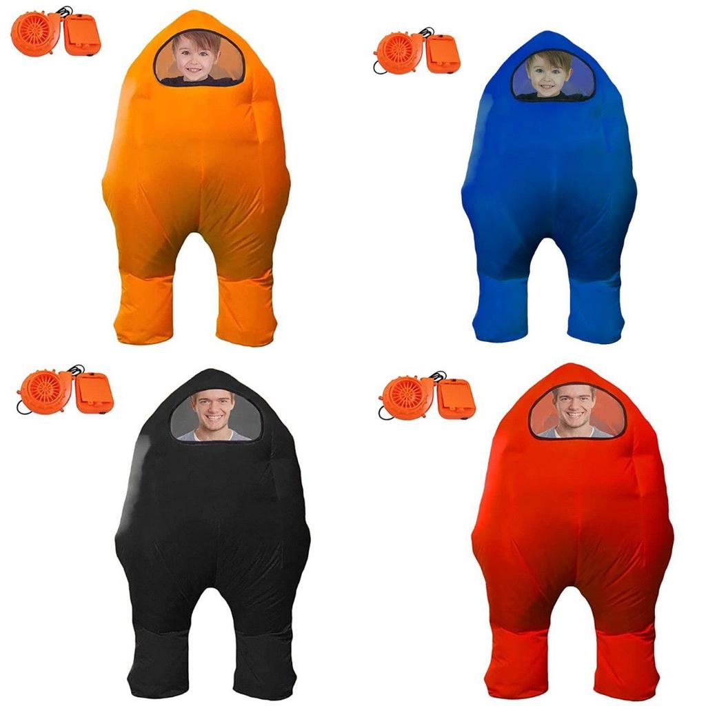 Kostium dmuchany skafander kosmiczny Among Us na cosplay i imprezy Halloween