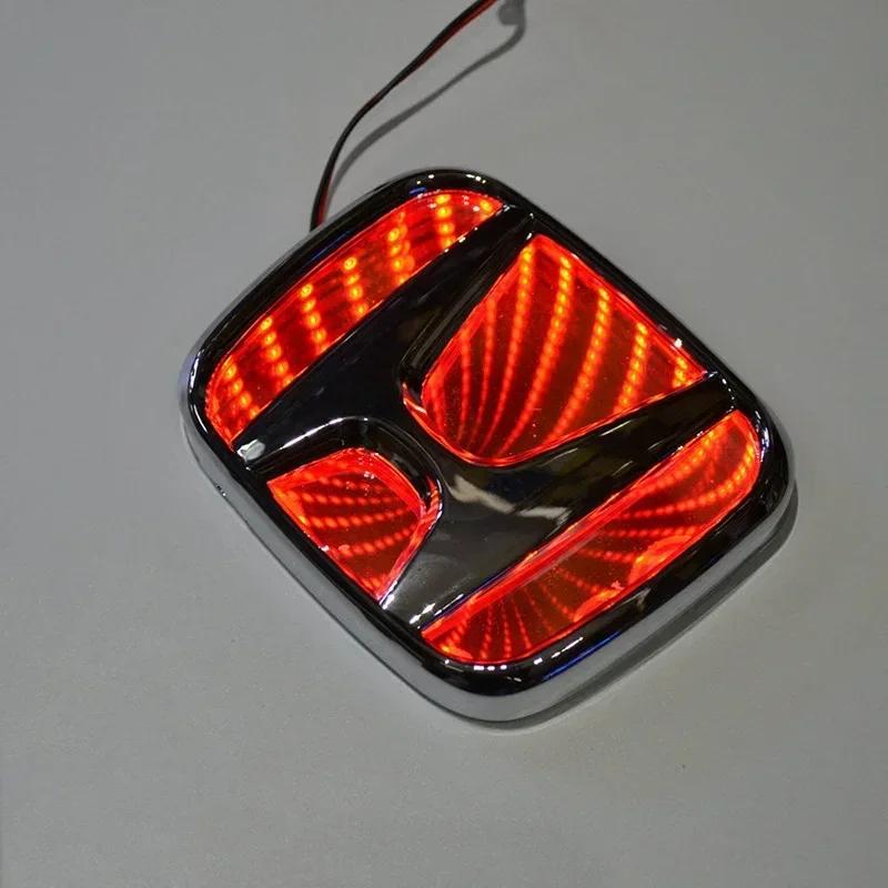 3D Car Light Emblem LED Front Rear Badge Sticker for Honda Civic 2008-2009 Accord 2007 CRV Odyssey New FIT Auto Accessories