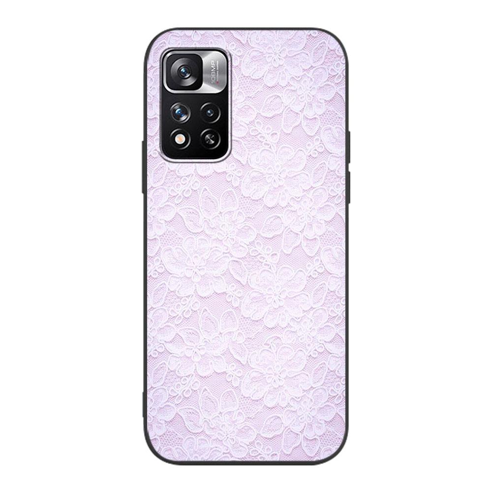 Lace And Flowers Coque pro Xiaomi Redmi Note 11 10 10S 8 9 9S 11E 12 Pro Plus 7 8T 11S 11T 5 Pro Soft TPU černý kryt na telefon