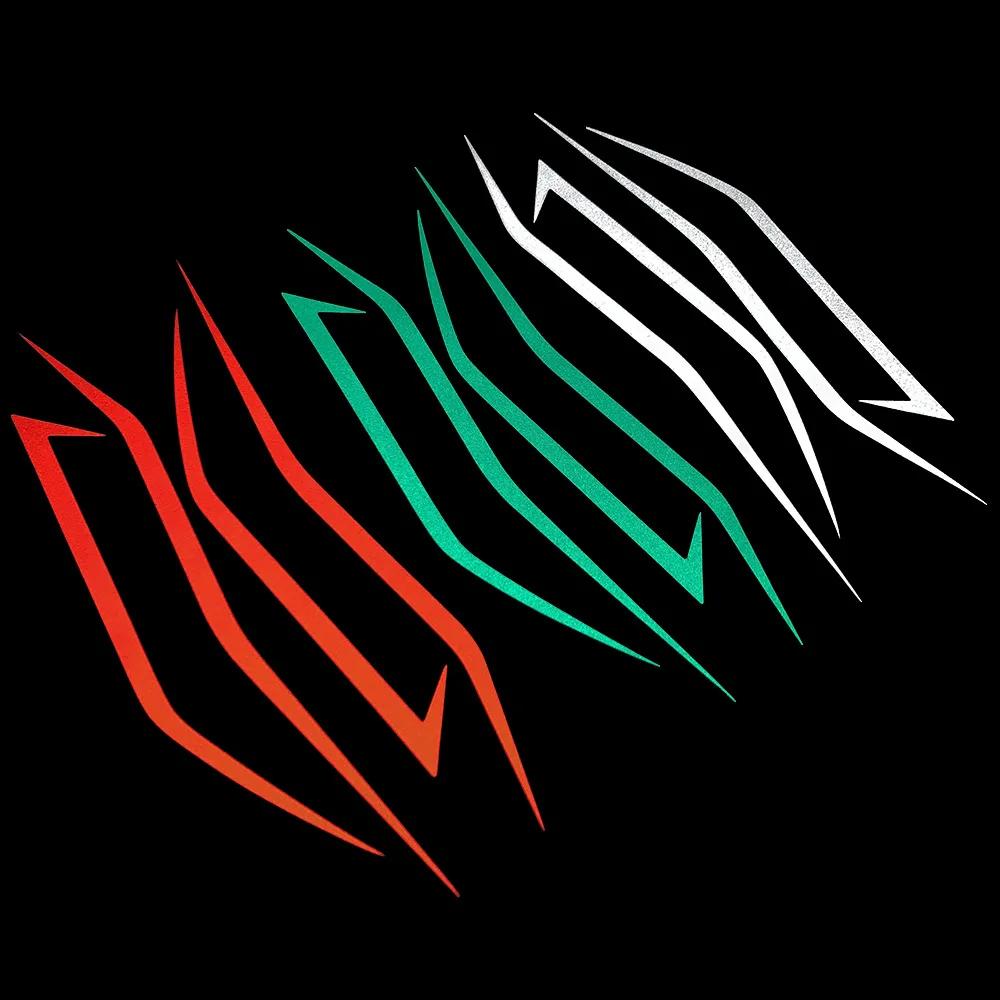 4ks Nálepka na kapotáž motocyklu Dekorace Reflexní nálepky na přední světlomety pro Kawasaki Ninja NINJA400 H2 H2SX