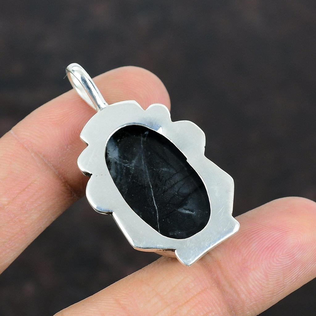 Picasso Jasper Pendant Handmade Gemstone Pendant Dainty Jewelry 925 Sterling Silver Pendant Handmade Pendant Brand New Pendant Gift For Wife