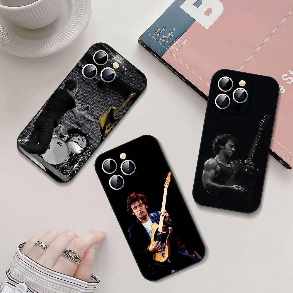 Guitarist R-Bruce Springsteen Phone Case Black Phone Case That Fits For IPhone 17,16,15,11,13,14 Pro Max,Plus,X,Xr,Xs Max,13Mini
