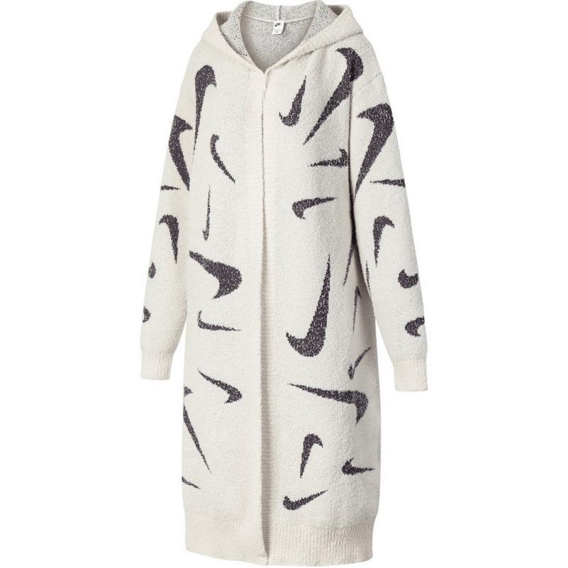 Nike Phoenix Cozy Boucle Locker Langer Strickpullover FD4283-104 M braun