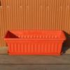 Colorful Rectangular Flower Pot With Tray Plant Pot Quality Garden Planter  Patio
