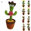 Creative Dancing Plush Toy Cactus Cultivate Interest Funny Singing Dancing Cactus Plush Toys    