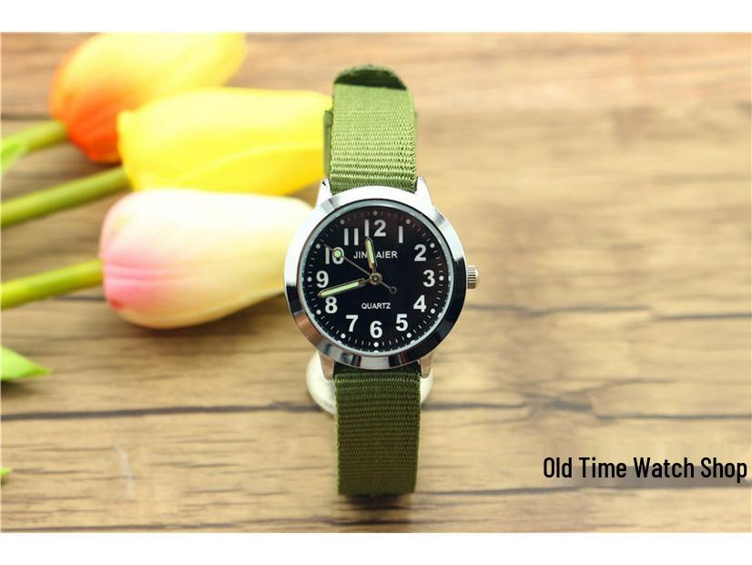 Kids' Casual Sports Digital Quartz Watch with Luminous Hands and Nylon Strap