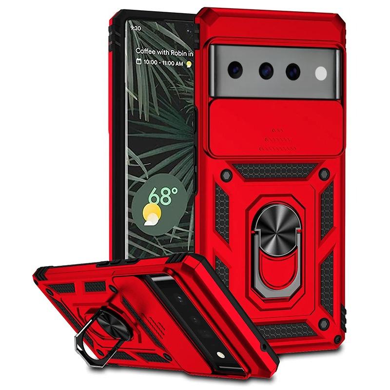 For Google Pixel 11 / Pro / Pro XL Case Hard Armor Shockproof Camera Protection Bracket Navigation Holder Ring Cover for