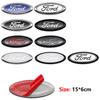 ABS Car Front Grille Rear Trunk Logo Emblem Stickers For Ford Focus Mondeo Edge Ecosport Ranger Fiesta Fusion Kuga Accessories