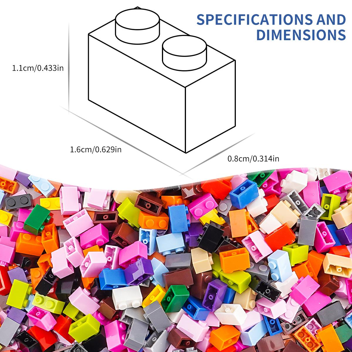 Wucifang Bags Unisex Light Grey 200G 1X2 High Brick Multi Colour Timeless Basic Parts Building Imaginative Playthings Building Blocks Playthings Add-Ons Fitting