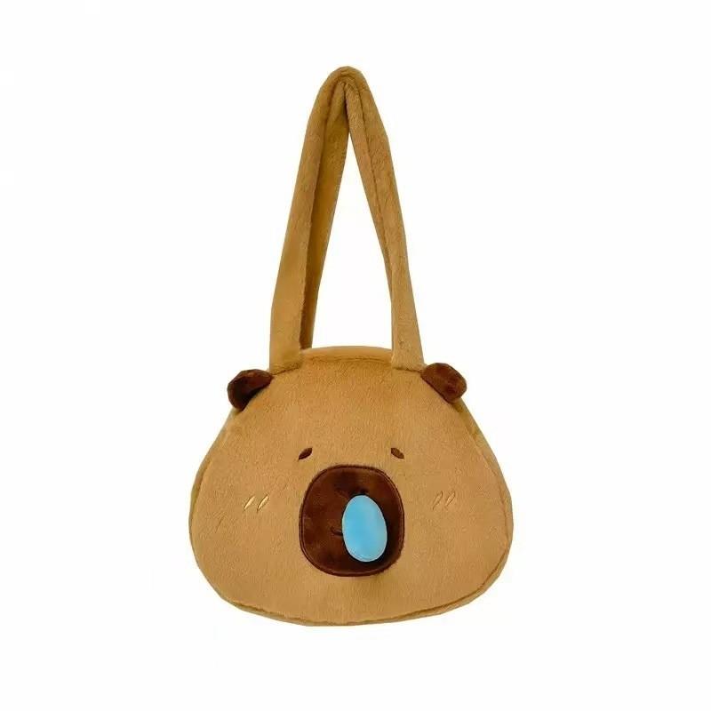 Capybara Carrot With Snout Plush Crossbody Shoulder Bag Animal Bag Cartoon