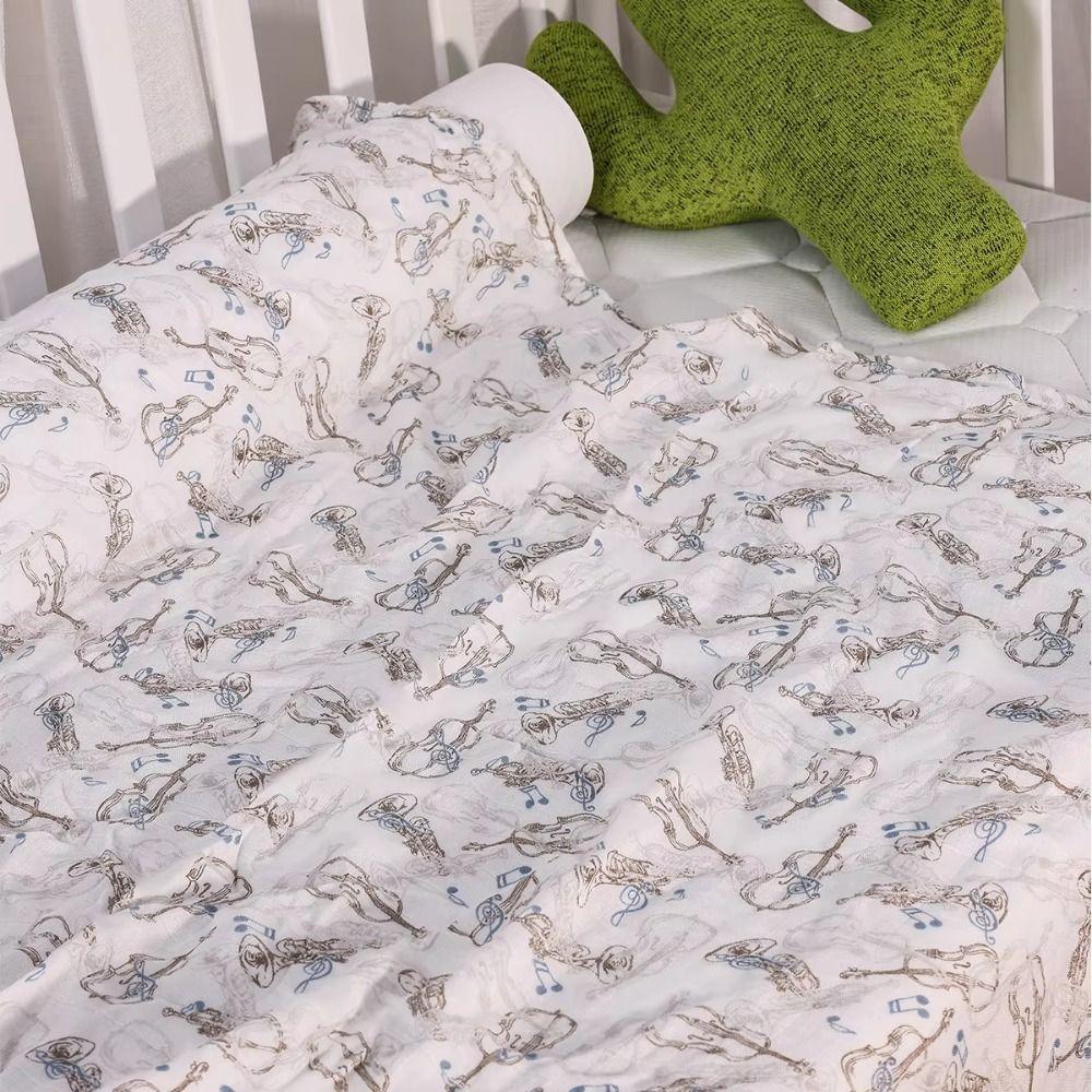 Cartoon Print Baby Wrap Sleeping Bag Cotton Baby Stroller Cover Baby Swaddle Blanket  Infant Bath
