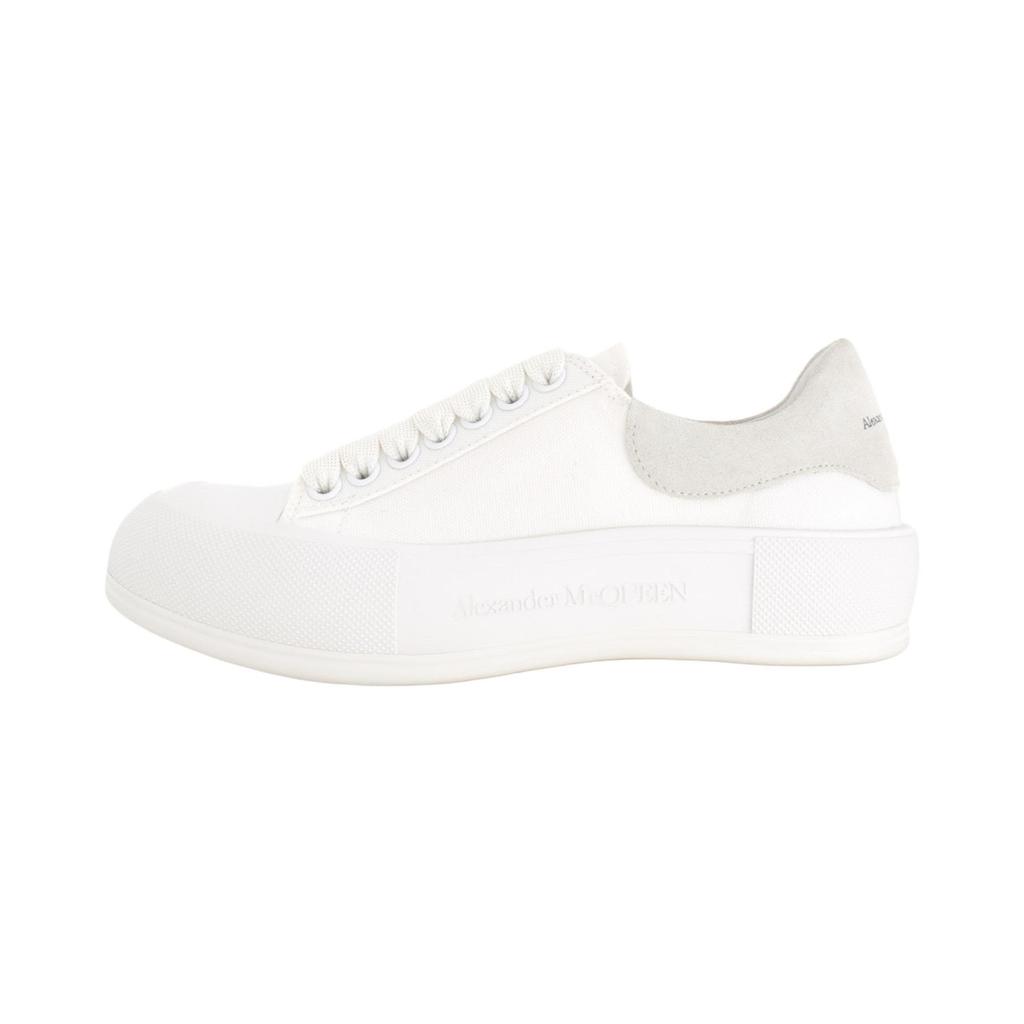 Alexander Mcqueen Deck Skate Plimsoll Lace Up White Women's 654593W4MV79000