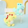 Adorable Cartoon Dinosaur Plush Keychain Soft Snow Mink Stuffed Pp Cotton Toy