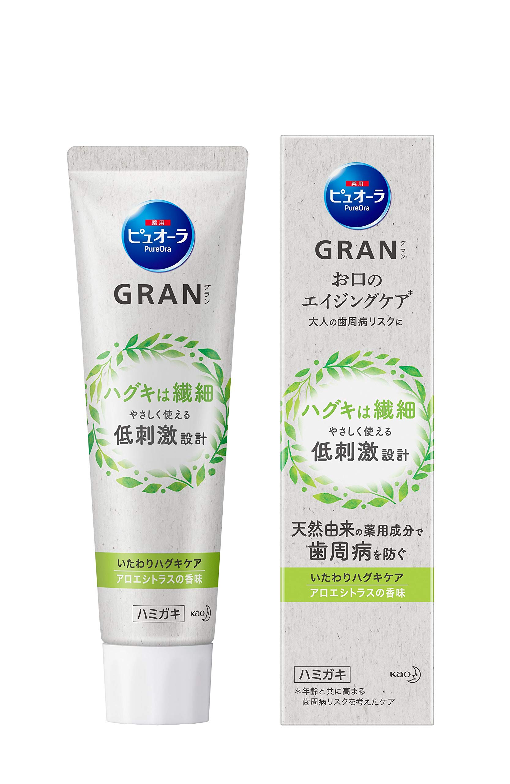 

Pyuora GRAN Compassion Hug Care Aloe Citrus 90g Periodontal disease prevention Hug is easy to low irritation design 90g [Quasi-drug] delicate, use, (x